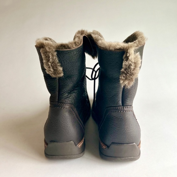 Men’s Blondo Aqua Protect Brown Genuine Leather Fur Lining LaceUp Boots size 11N - Picture 7 of 16